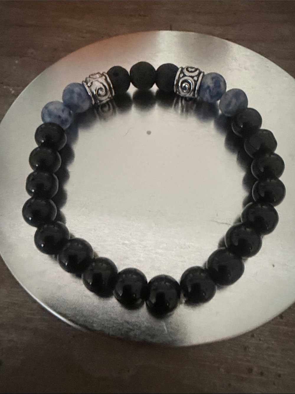 Paparazzi Proverb Blue Urban Beaded Stretch Bracelet - Picture 1 of 4
